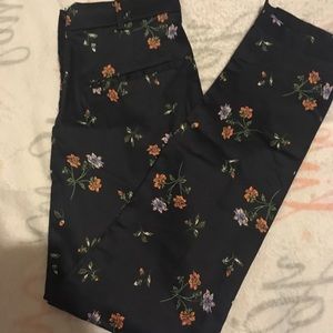 H&m floral crop pants👍👍🔥